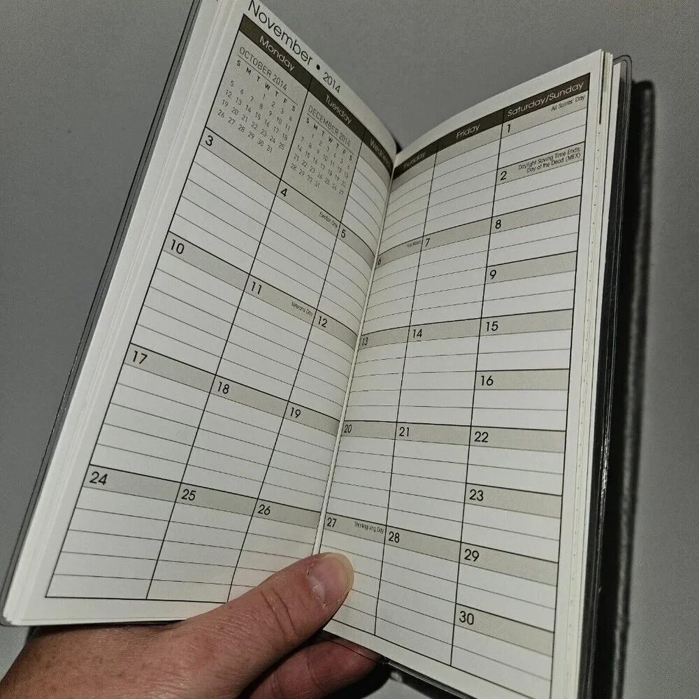 Sept 2013-Dec 2014 Horse Pocket Calendar Lot Prop (dates line up with 2024/2025)